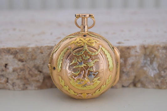 1775 Philippe Terrot & Fazy Verge Pocket Watch
