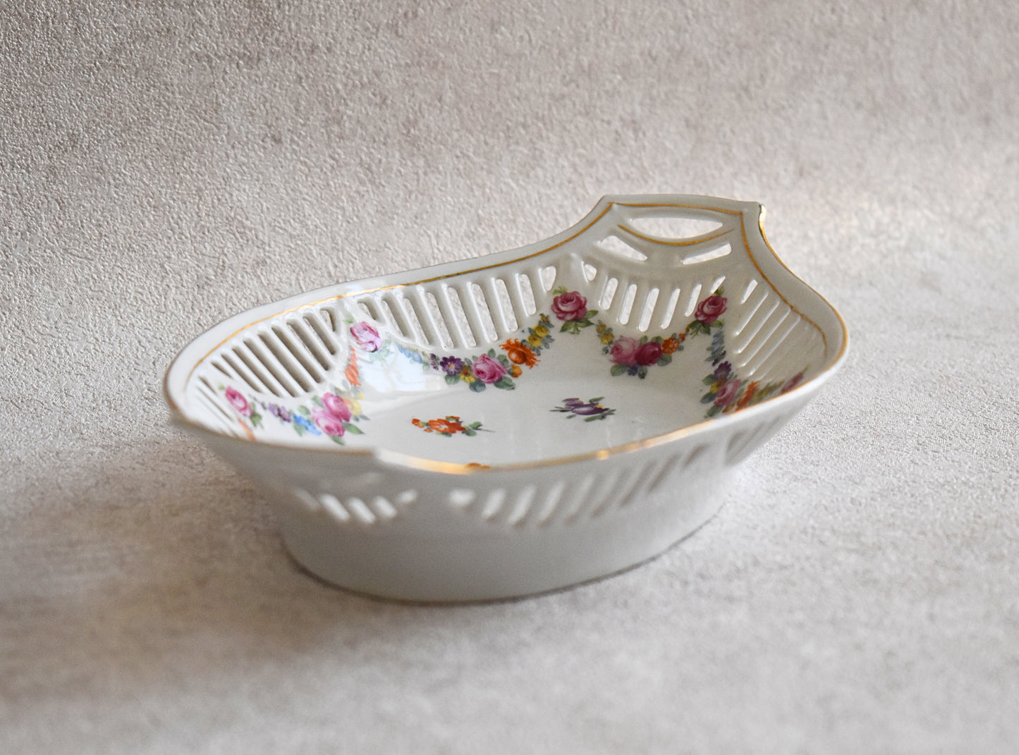 Vintage Bavarian Porcelain Fruit Baskets