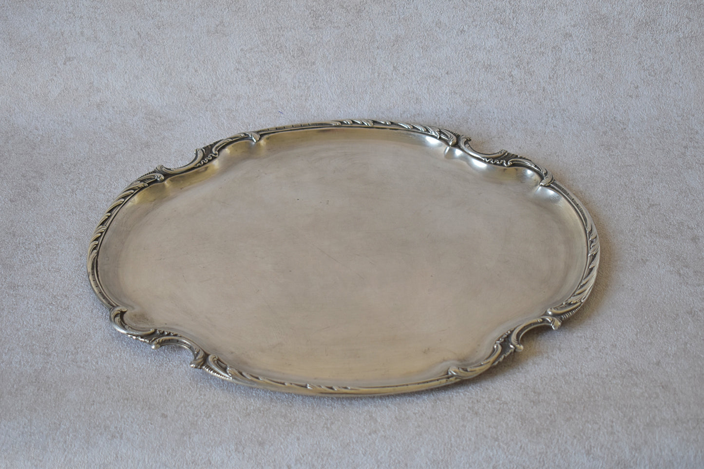 Antique 1900's French Silver Serving Tray