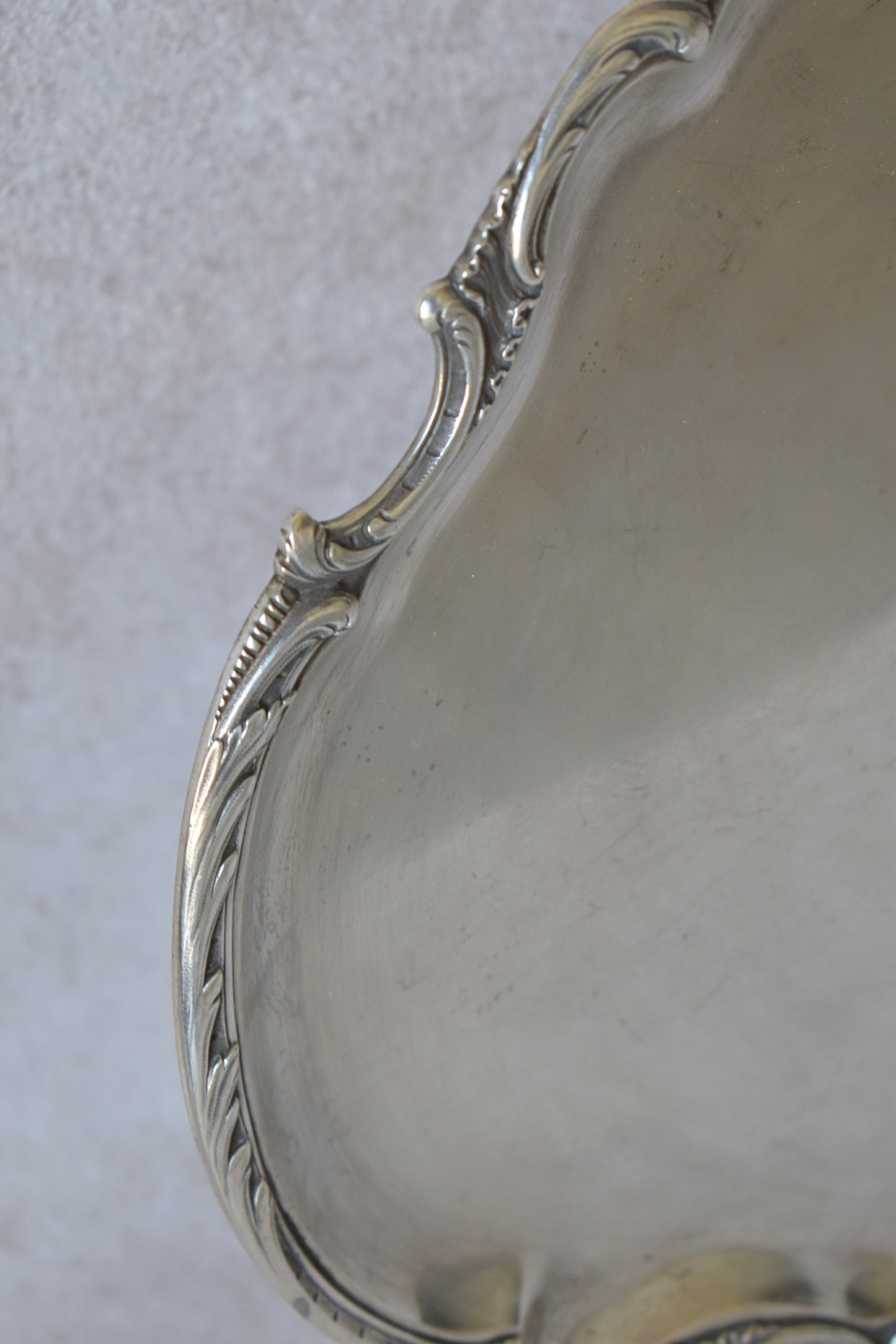 Antique 1900's French Silver Serving Tray