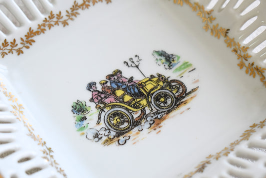 Pair of Vintage Bavaria Porcelain Plates