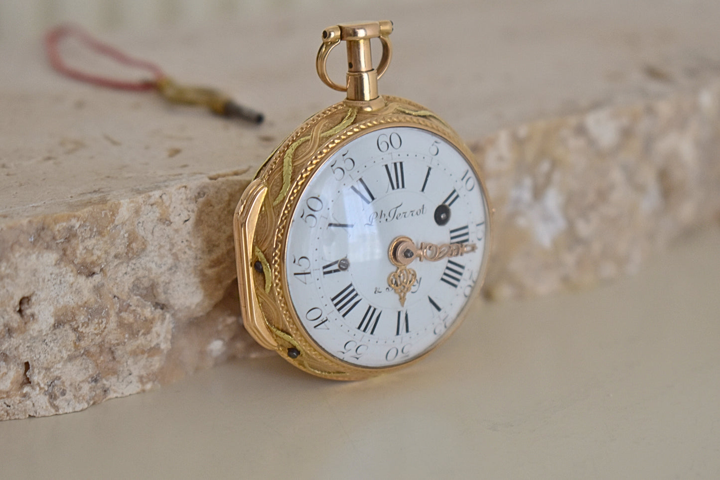 1775 Philippe Terrot & Fazy Verge Pocket Watch