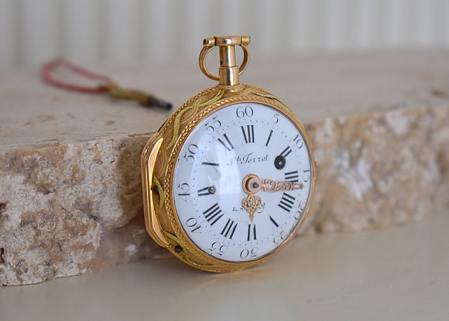 1775 Philippe Terrot & Fazy Verge Pocket Watch