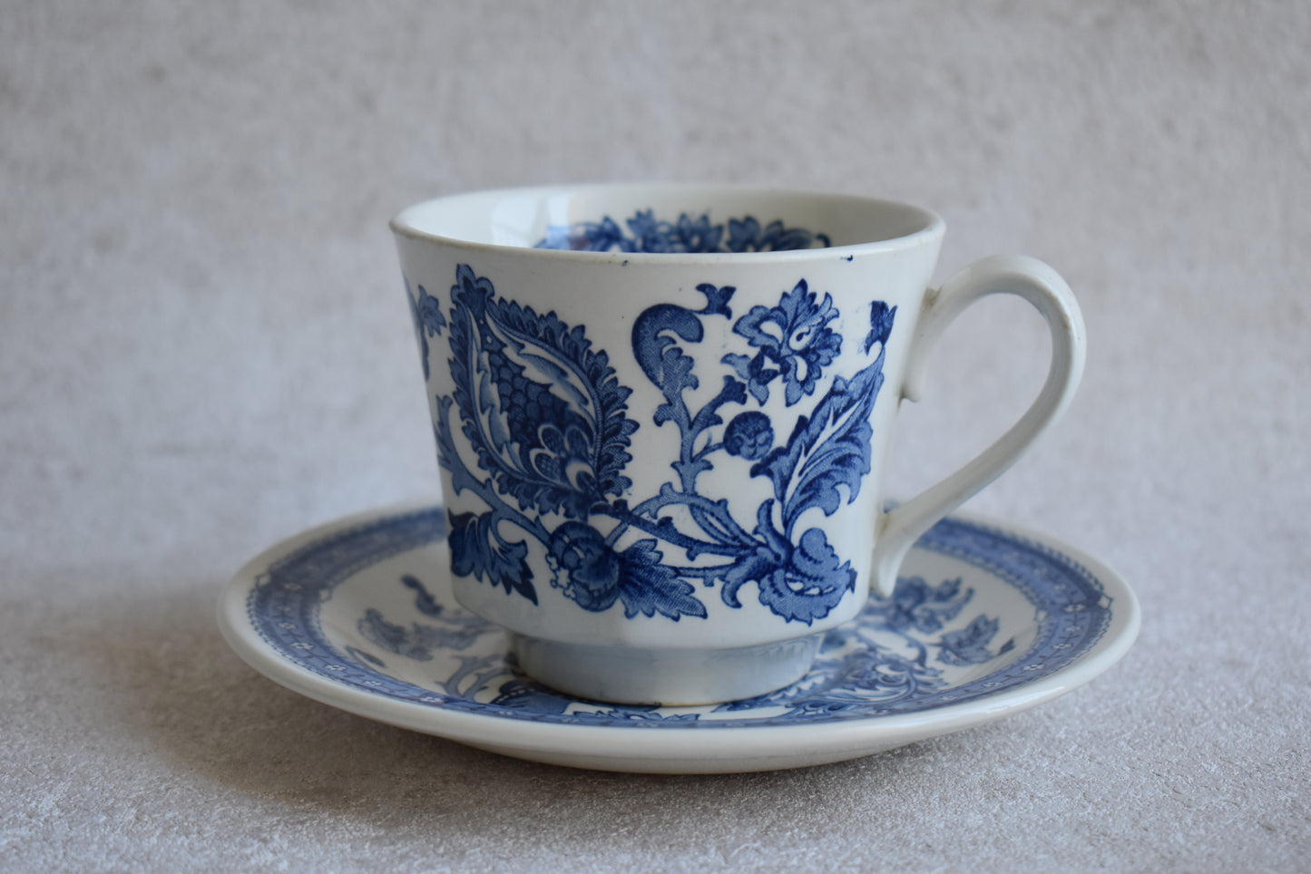 Retro 1970s Ridgway Ironstone Tea Cup Set of Two