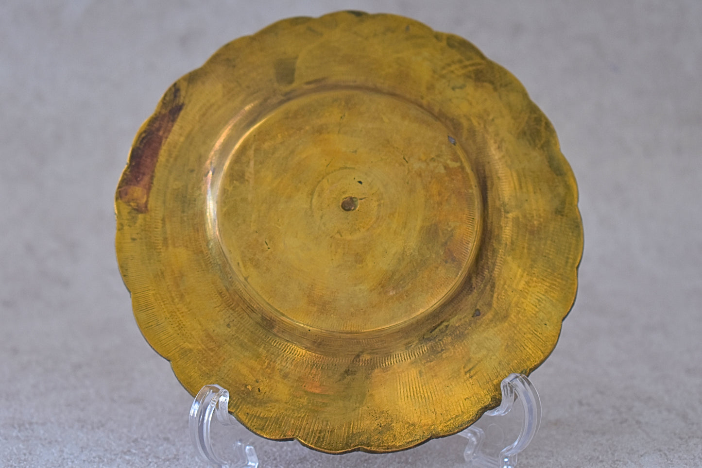 Engraved Brass Islamic Folkloric Plate