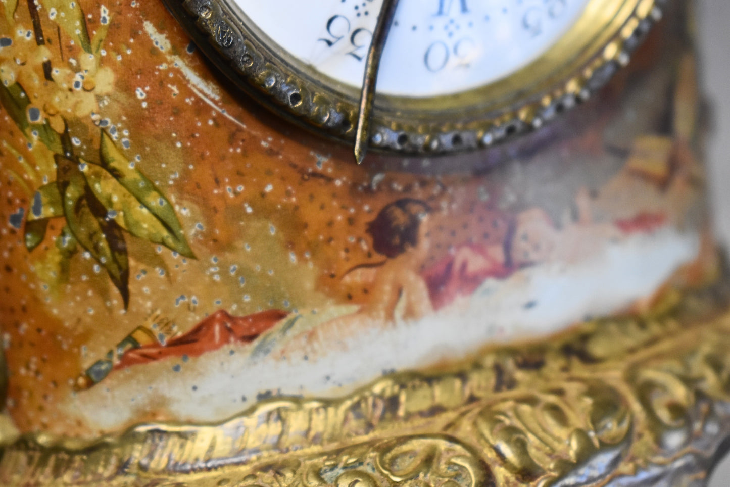 Napoleon III Era Table Clock with Angel Motif – by Japy Frères