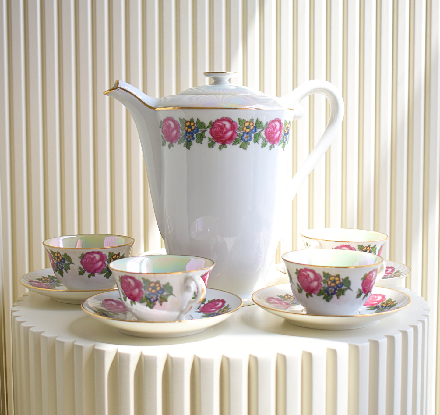 Elegant 1900s LF Veritable Porcelain Tea Service