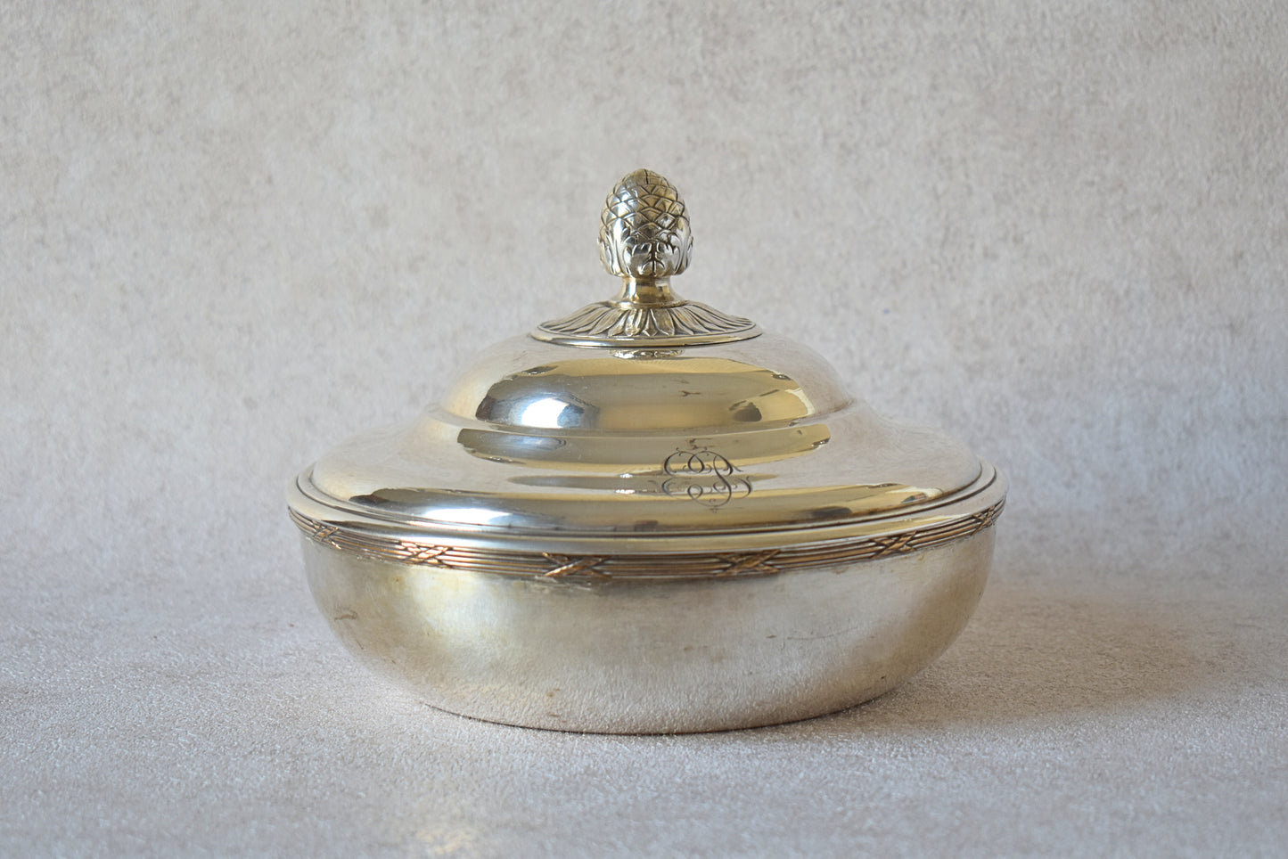 Silver-Plated Dish by Rey & Poilleux, 1880s Paris