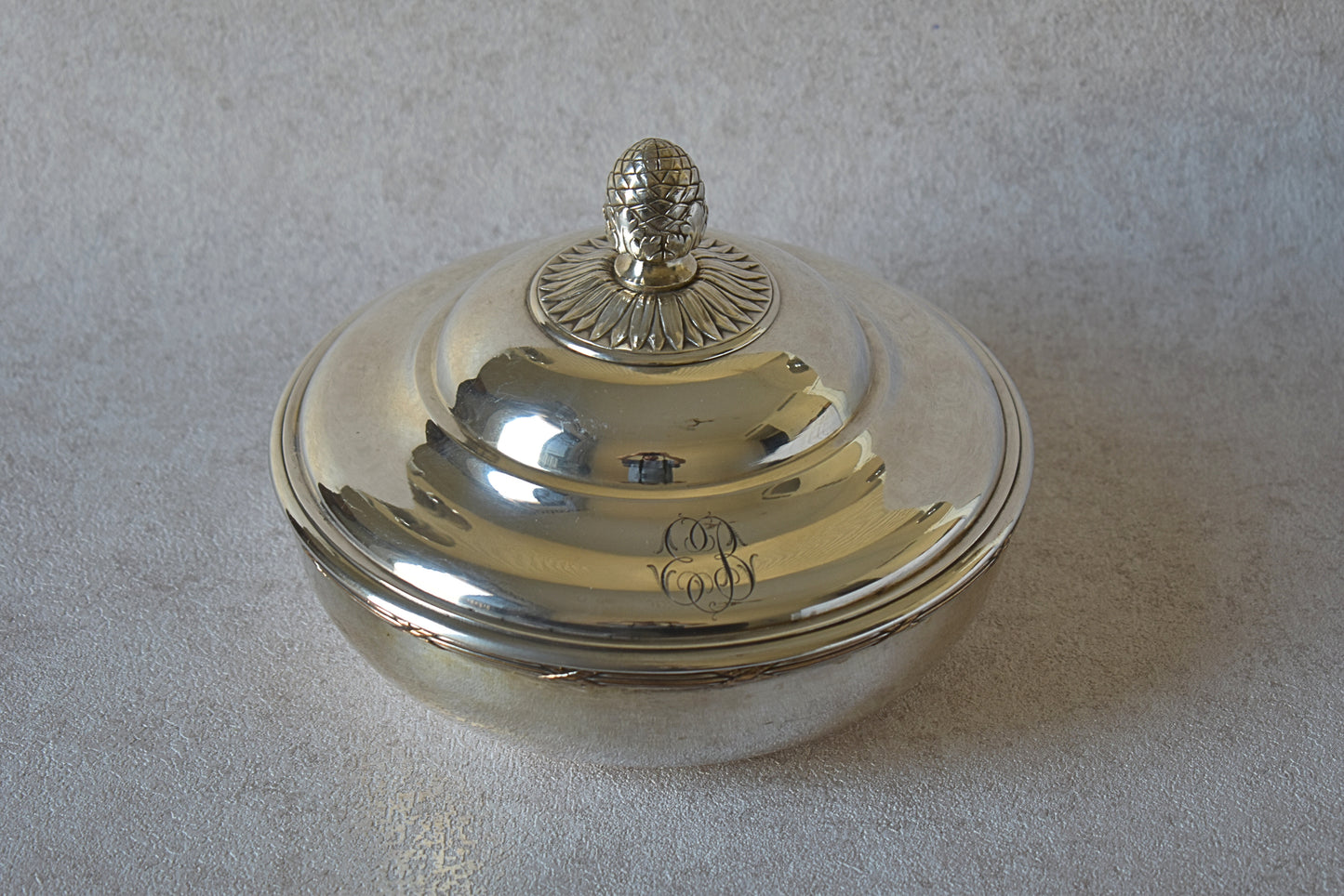Silver-Plated Dish by Rey & Poilleux, 1880s Paris
