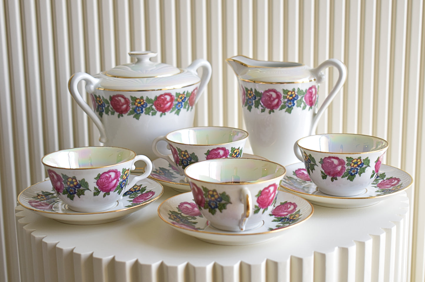 Elegant 1900s LF Veritable Porcelain Tea Service