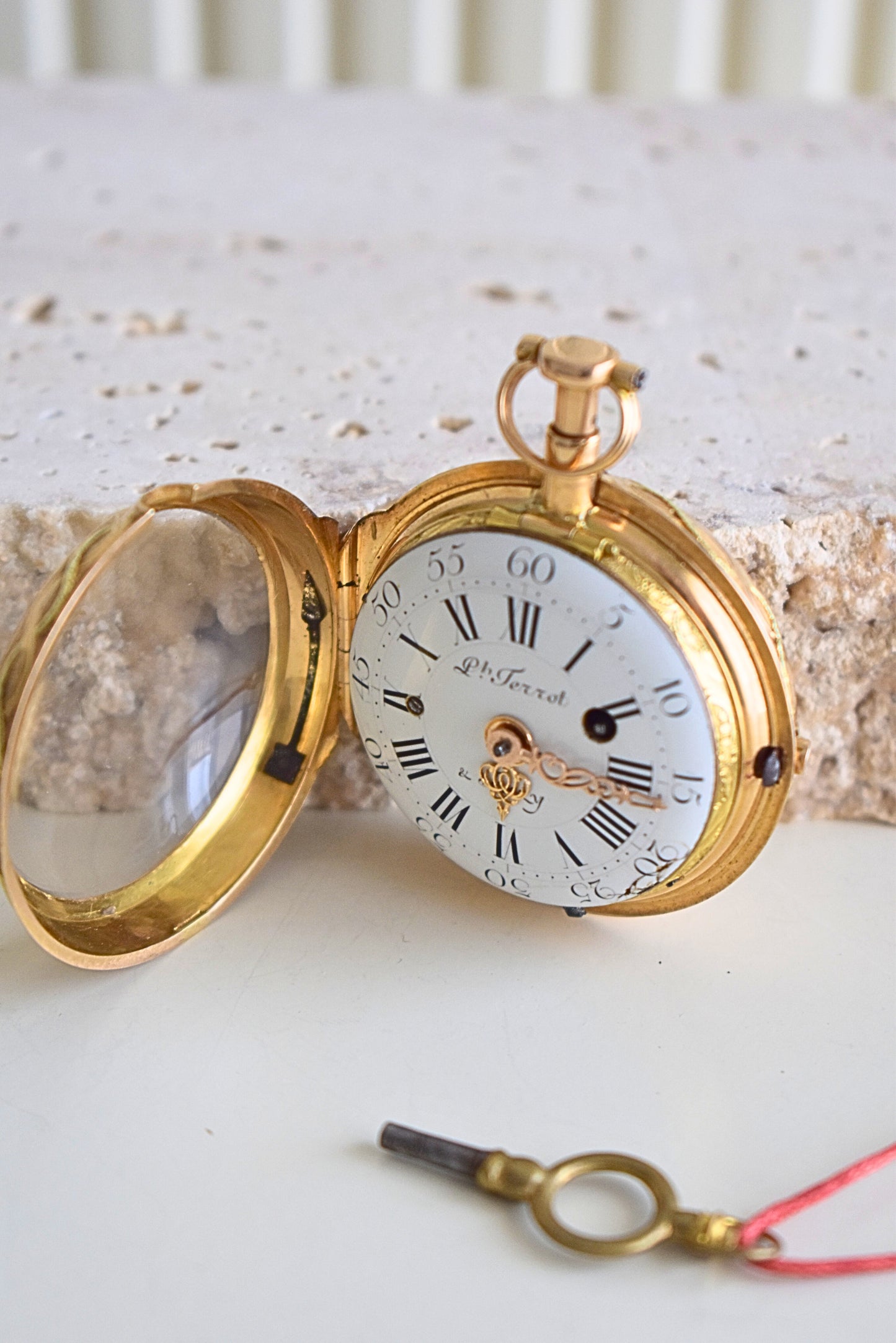 1775 Philippe Terrot & Fazy Verge Pocket Watch