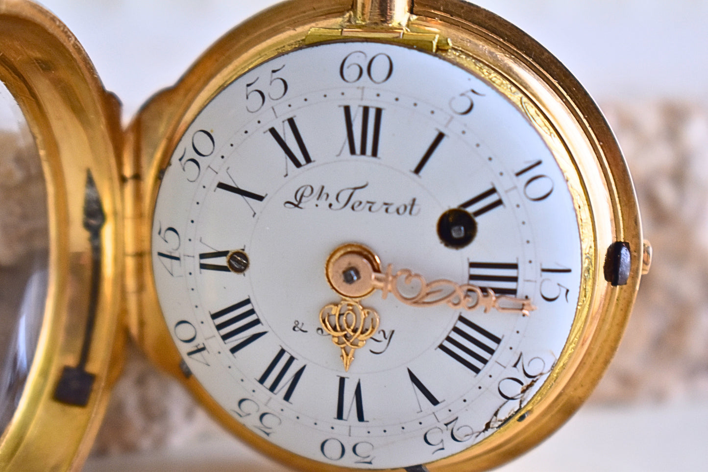 1775 Philippe Terrot & Fazy Verge Pocket Watch