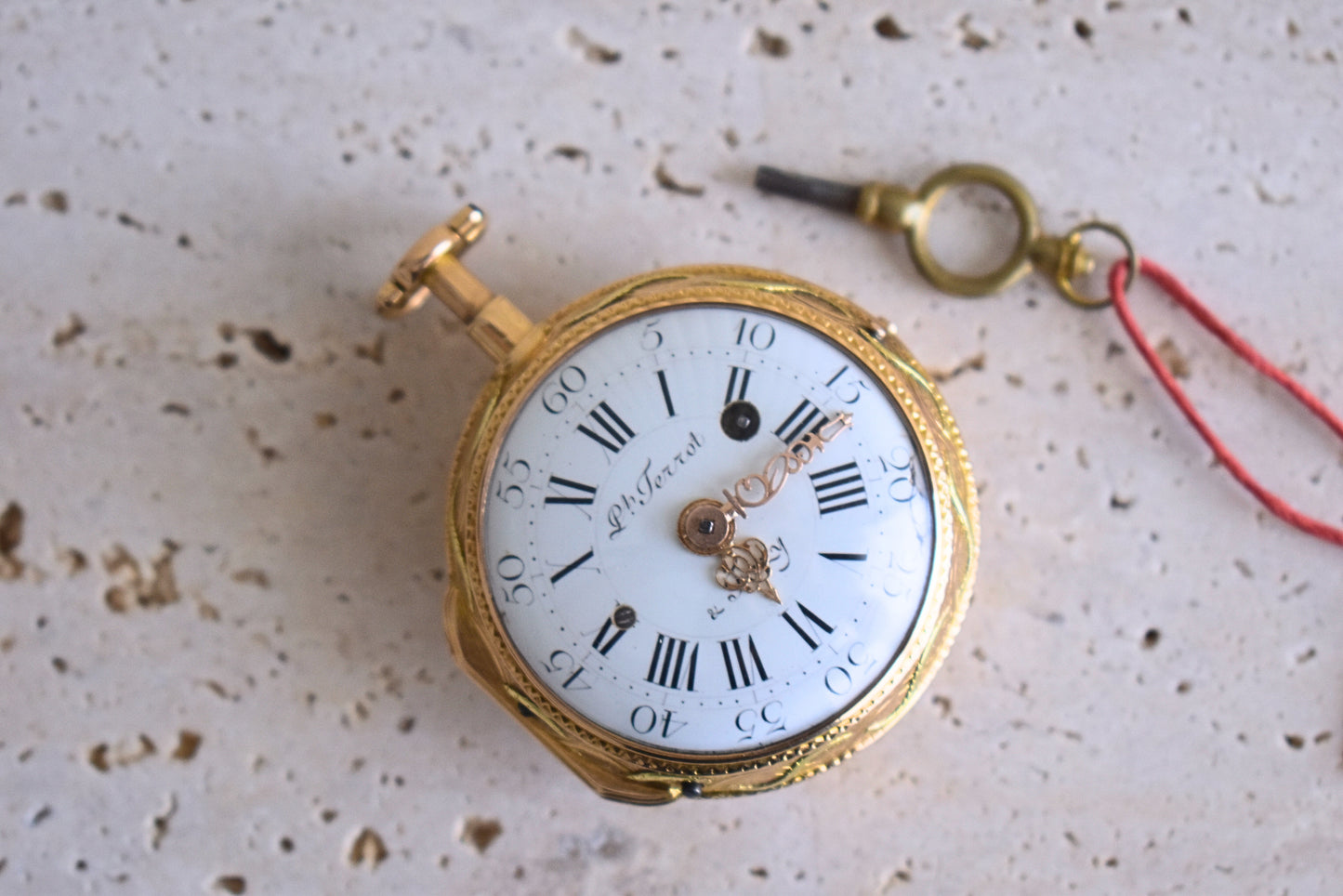 1775 Philippe Terrot & Fazy Verge Pocket Watch