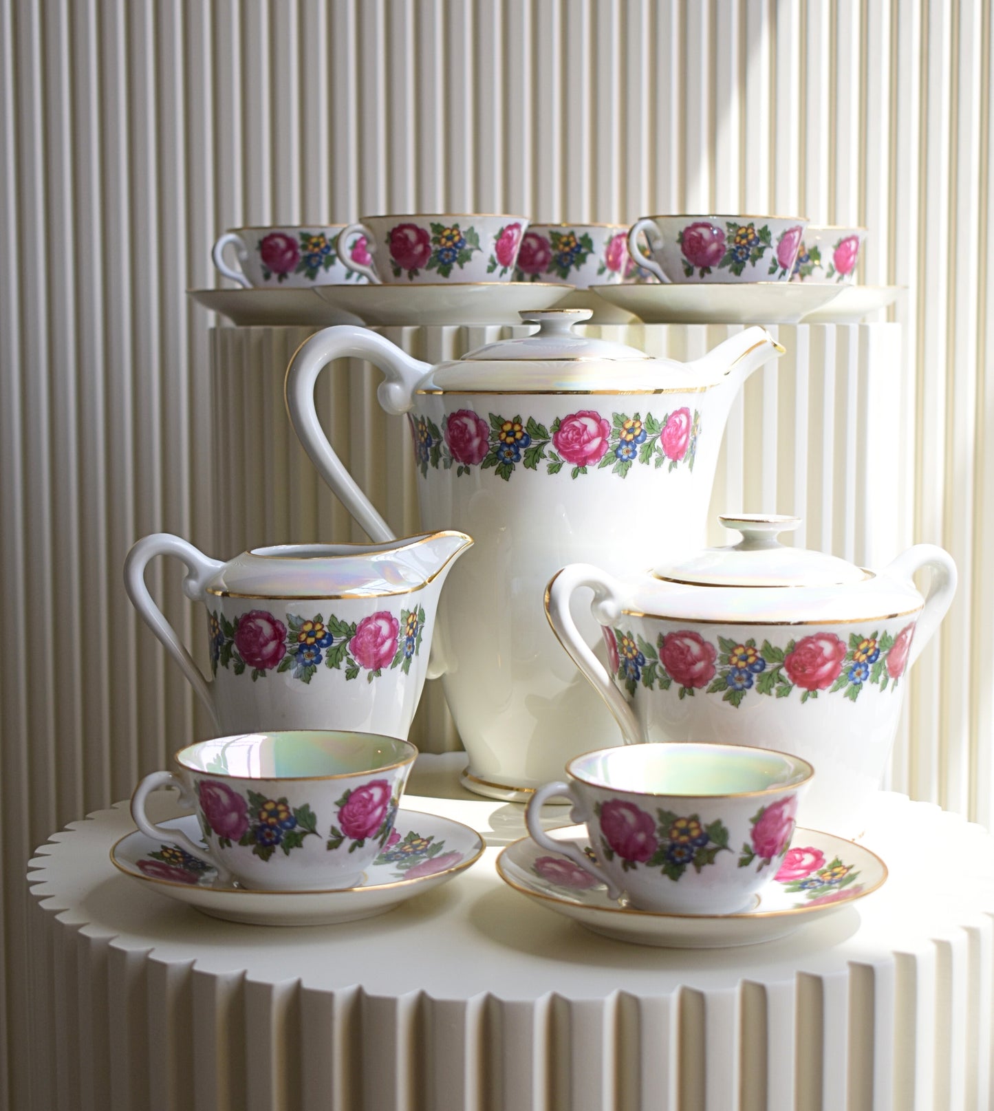 Elegant 1900s LF Veritable Porcelain Tea Service