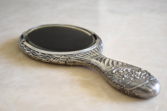 Antique Art Nouveau Hand Mirror by Lucien Gaillard