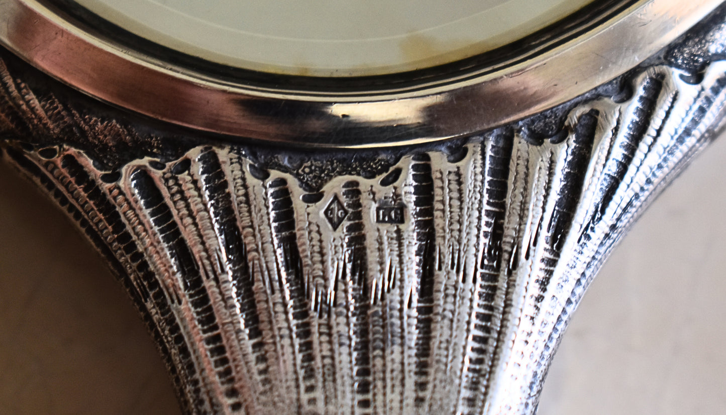 Antique Art Nouveau Hand Mirror by Lucien Gaillard