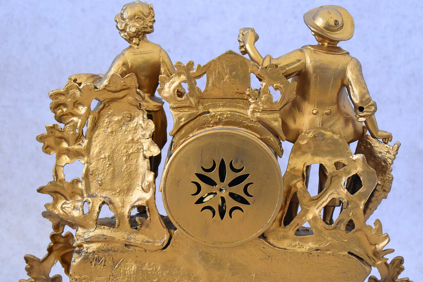Antique French Mantel Clock – “Allégories des Vendanges et Moissons” by Magnin & MV