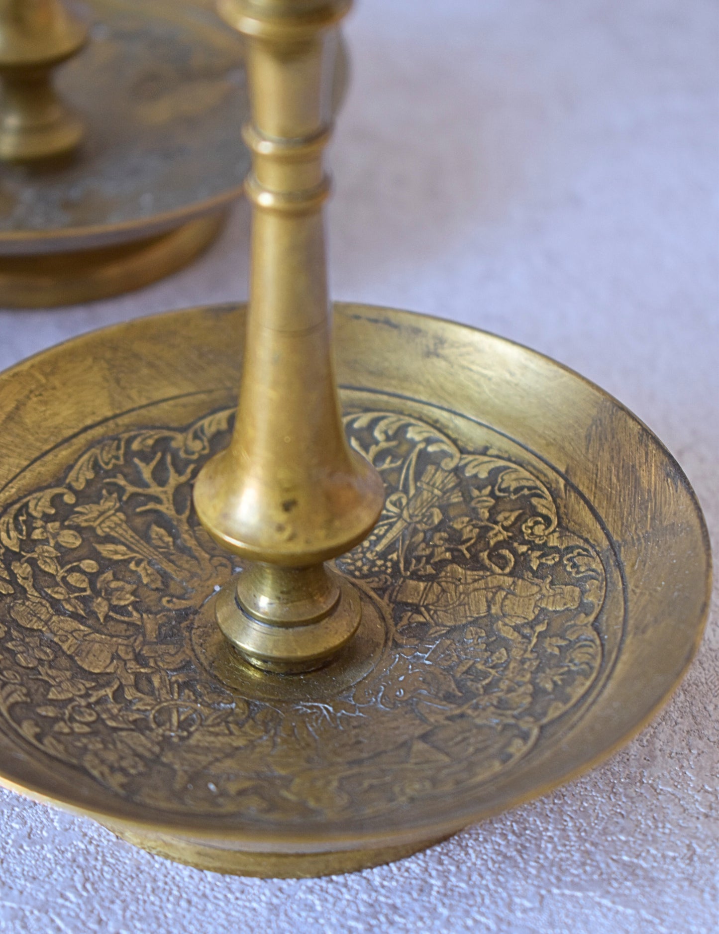 Mid-20th Century Vintage Brass Candlestick