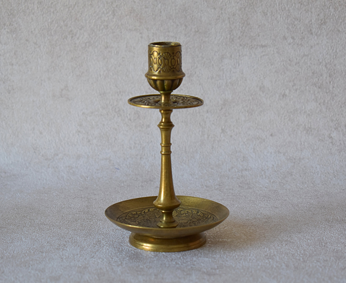 Mid-20th Century Vintage Brass Candlestick