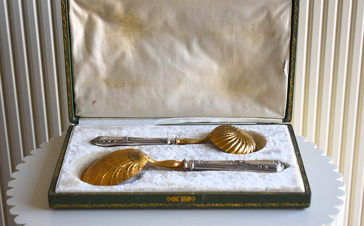 Silver Strawberry Serving Set - 1896