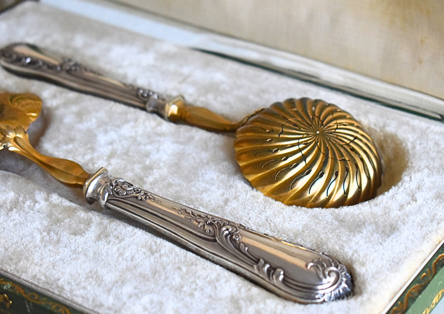Silver Strawberry Serving Set - 1896