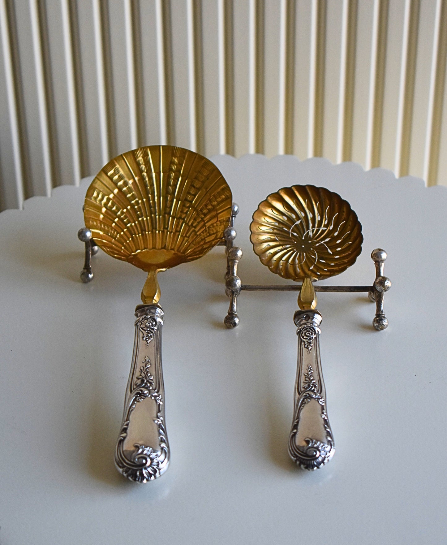 Silver Strawberry Serving Set - 1896