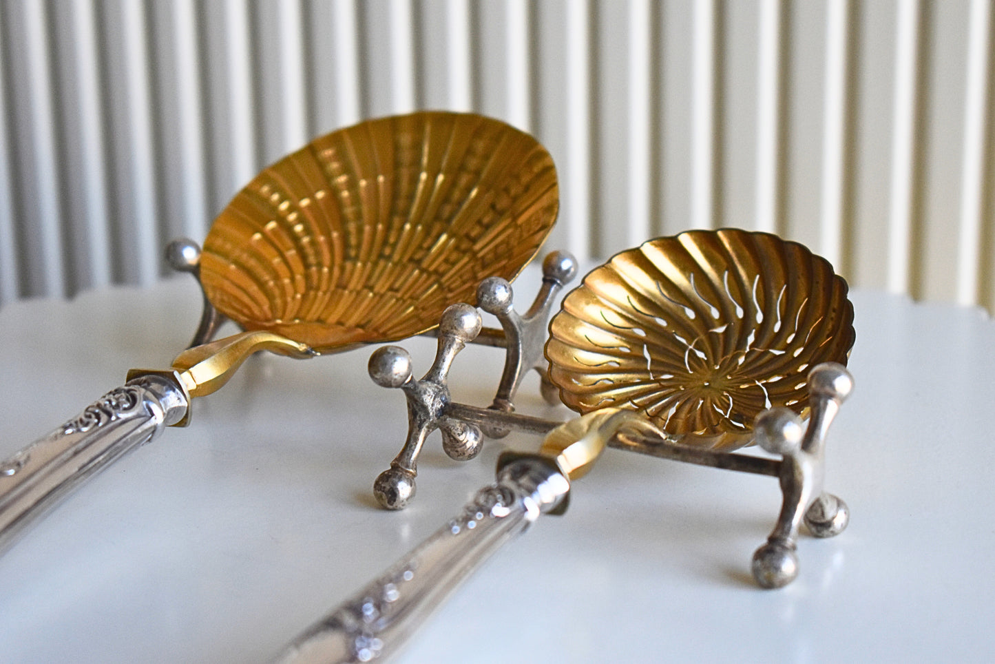 Silver Strawberry Serving Set - 1896