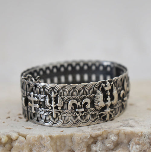 Antique Silver Bracelet by Bossert, Lorraine 1900s