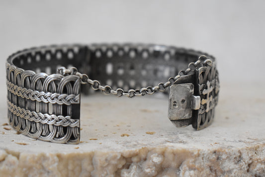 Antique Silver Bracelet by Bossert, Lorraine 1900s