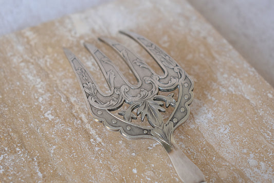 Antique French Silver Fish Service Set