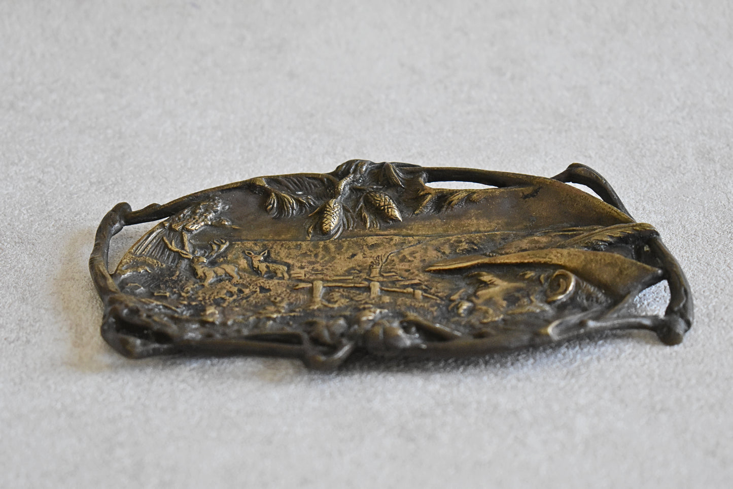 Vintage German Bronze Key Tray, 1950s