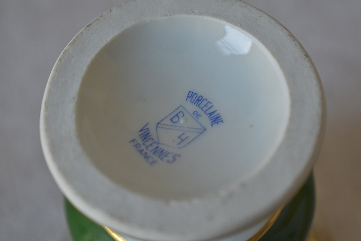 Charming 1940s Vincennes BH Porcelain Tea Cup