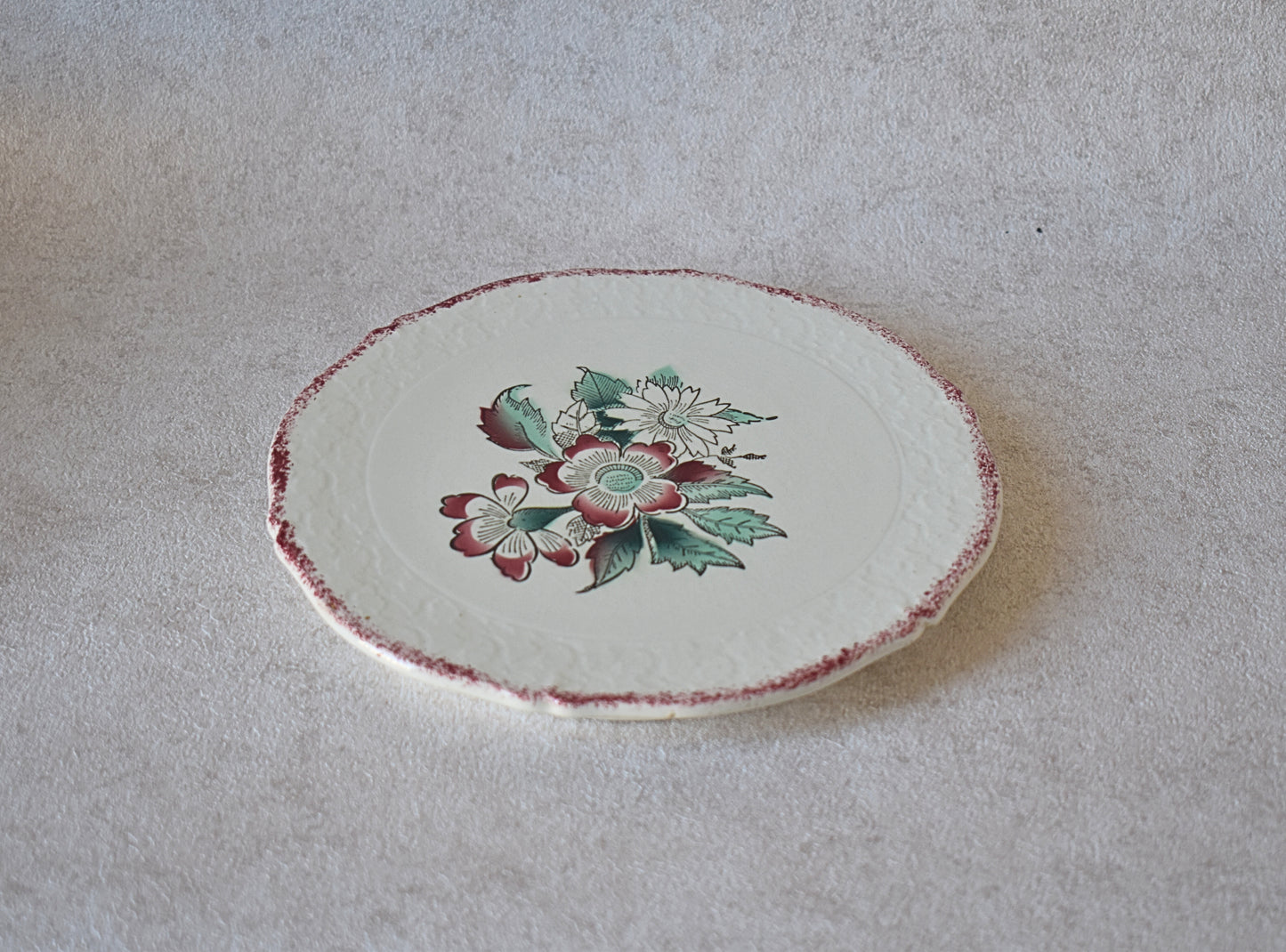 Hand-Painted French Porcelain Dish by Ceranord St. Amand,