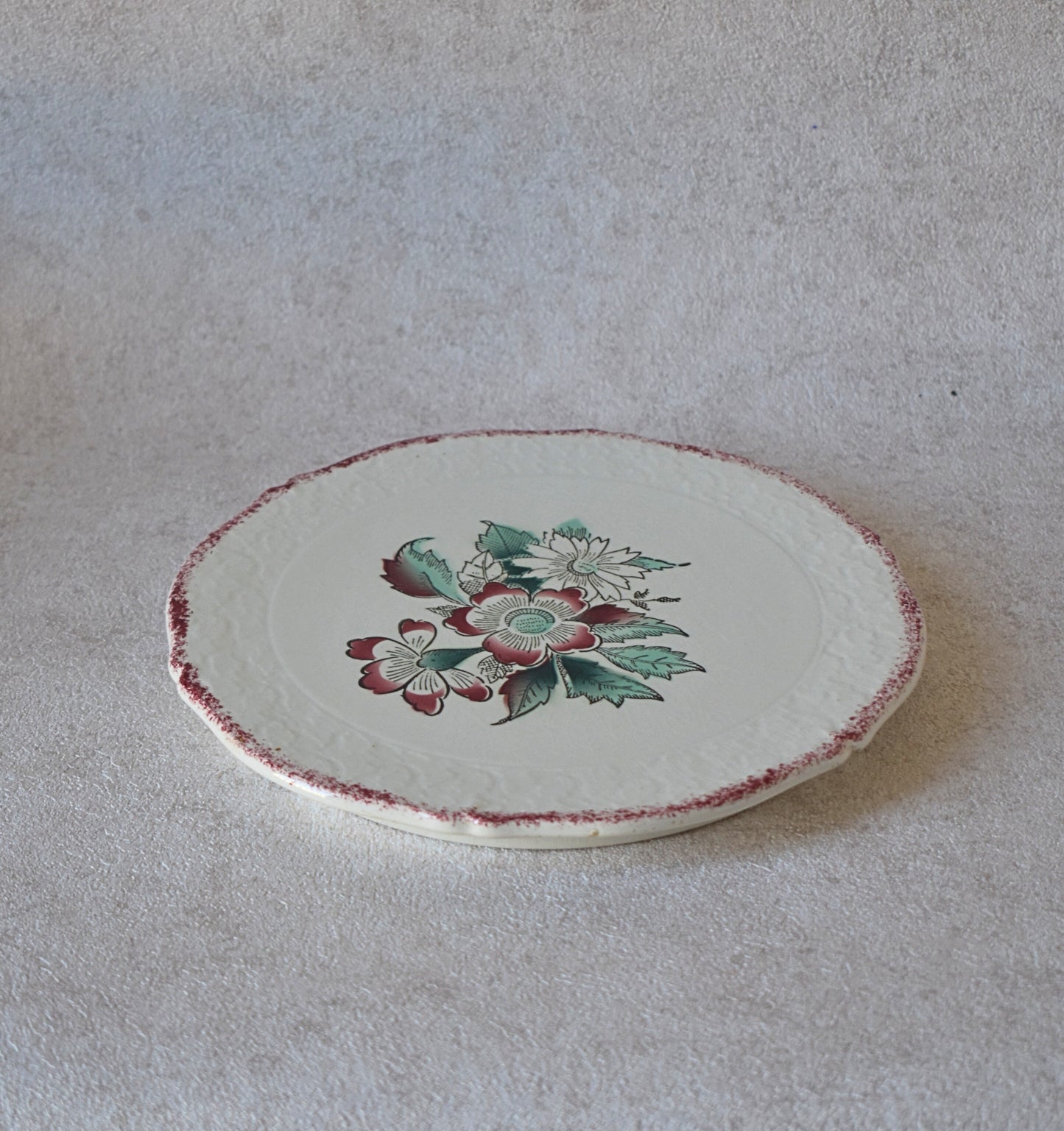 Hand-Painted French Porcelain Dish by Ceranord St. Amand,