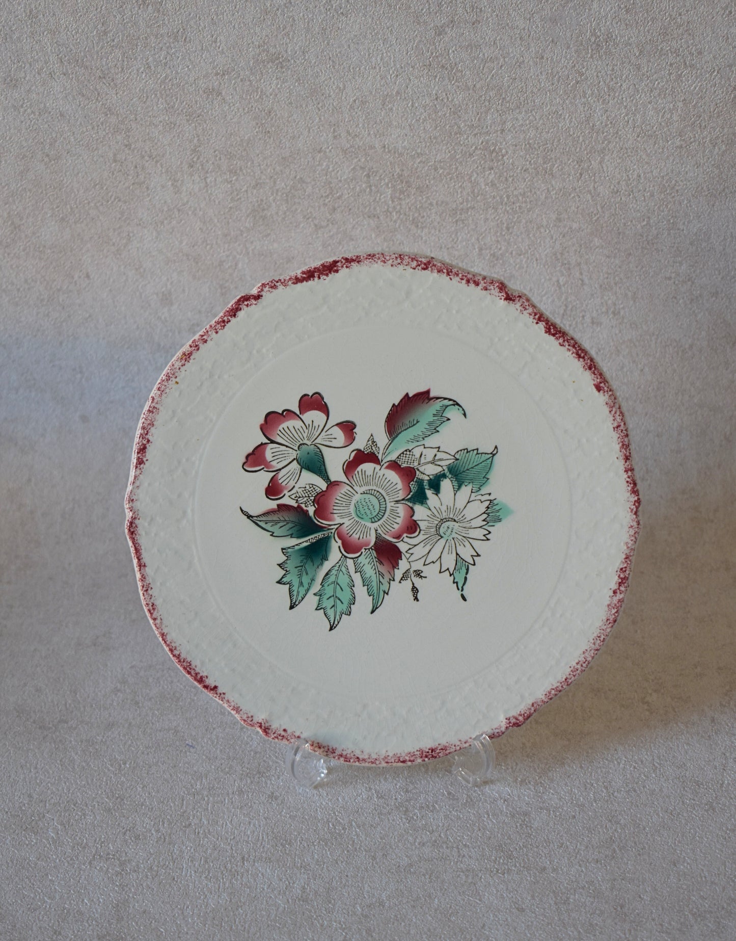 Hand-Painted French Porcelain Dish by Ceranord St. Amand,