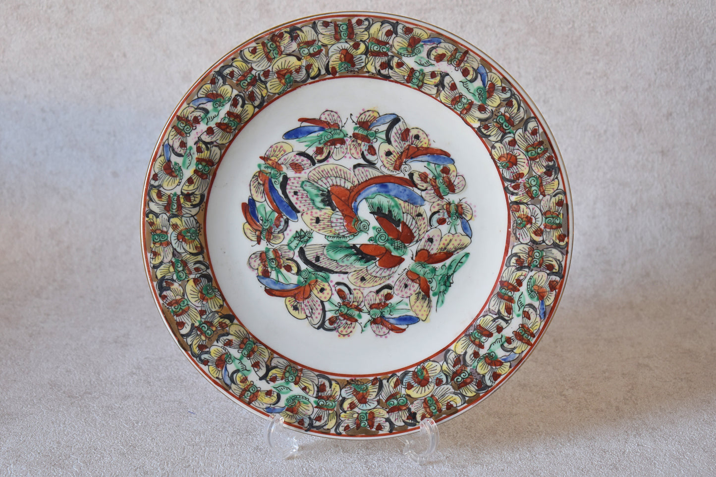Chinese Porcelain Butterfly Plate