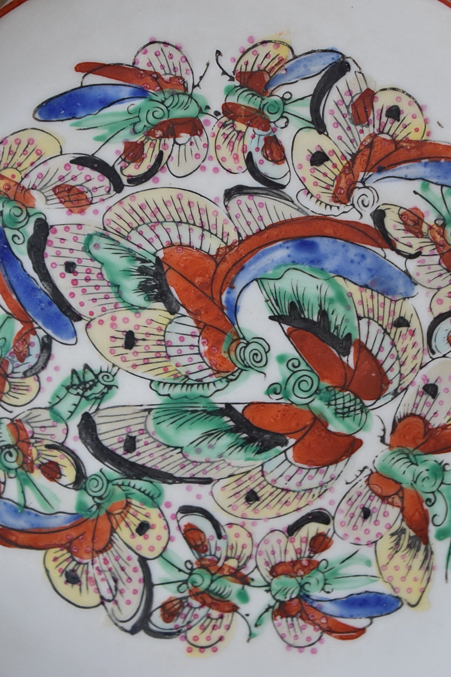 Chinese Porcelain Butterfly Plate