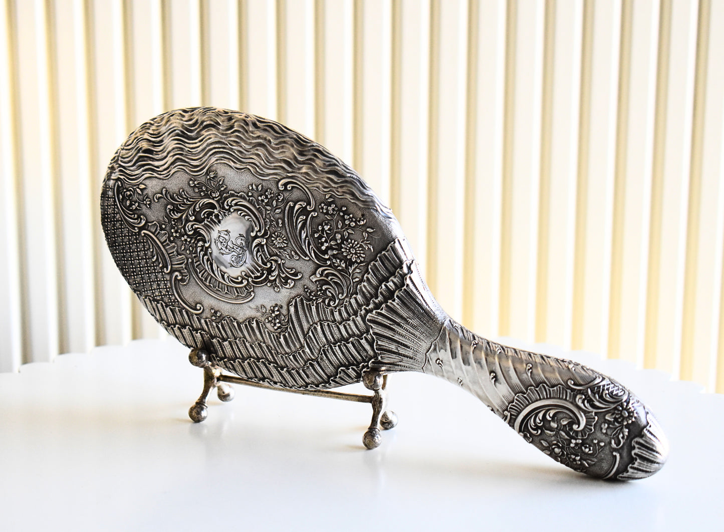 Antique Art Nouveau Hand Mirror by Lucien Gaillard
