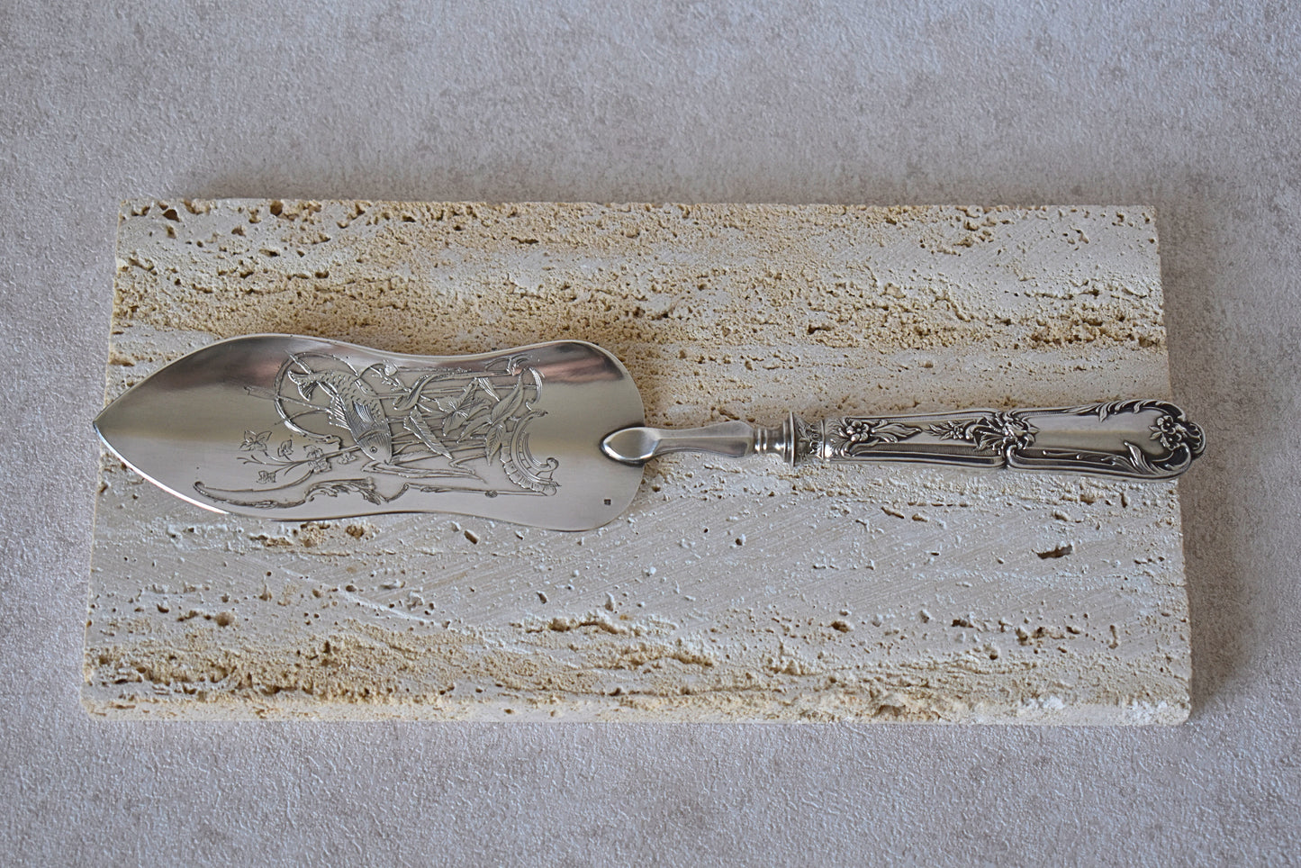 Early 20th-Century Silver Fish Server