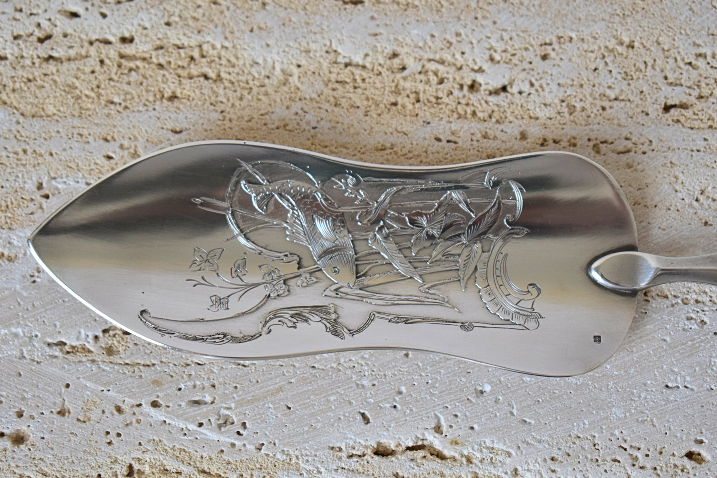 Early 20th-Century Silver Fish Server