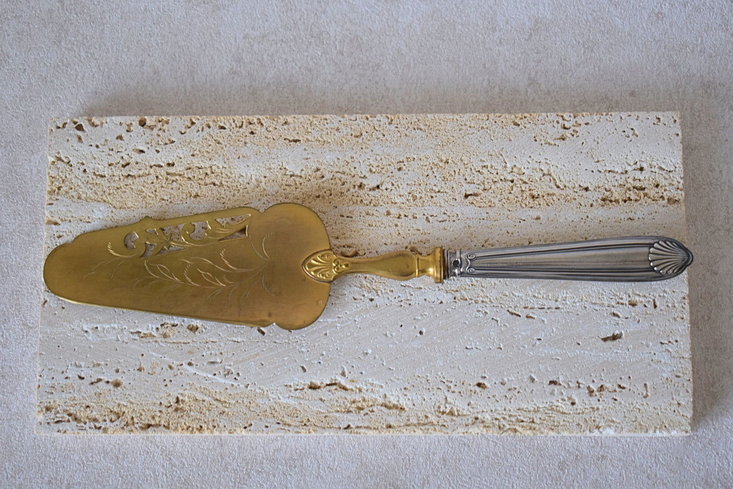 Antique French Silver Cake Server