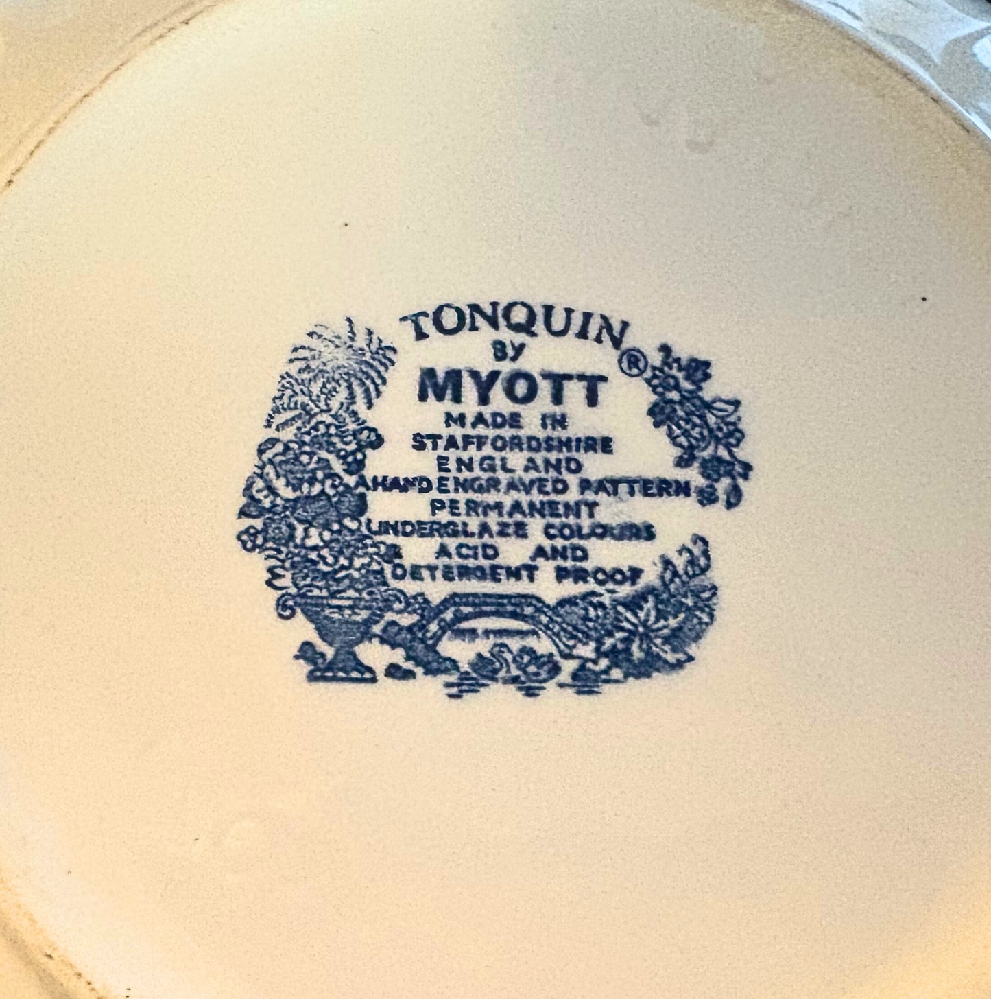 Tonquin Blue & White Serving Set – By Myott, Staffordshire, England