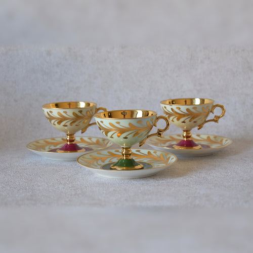 Vintage Limoges Porcelain Coffee Set 1950s