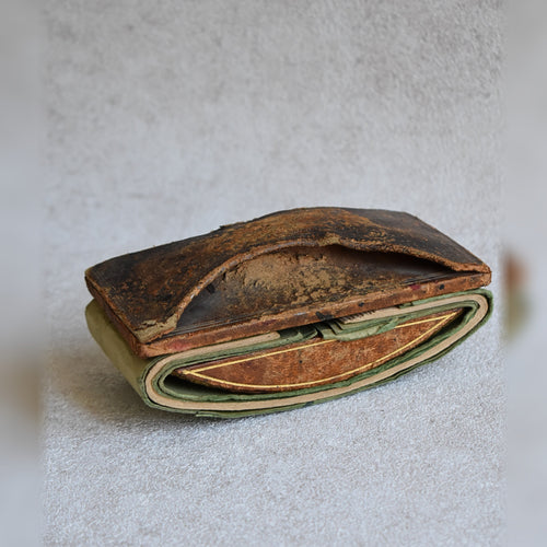 Retro 1930s Leather Desk Ink Blotte