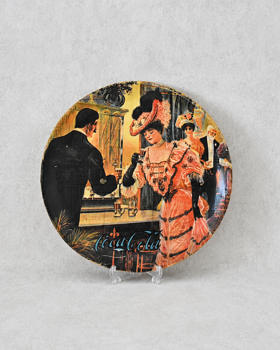 French Bamboo Charger, Coca-Cola Belle Époque Scene
