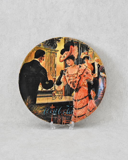 French Bamboo Charger, Coca-Cola Belle Époque Scene