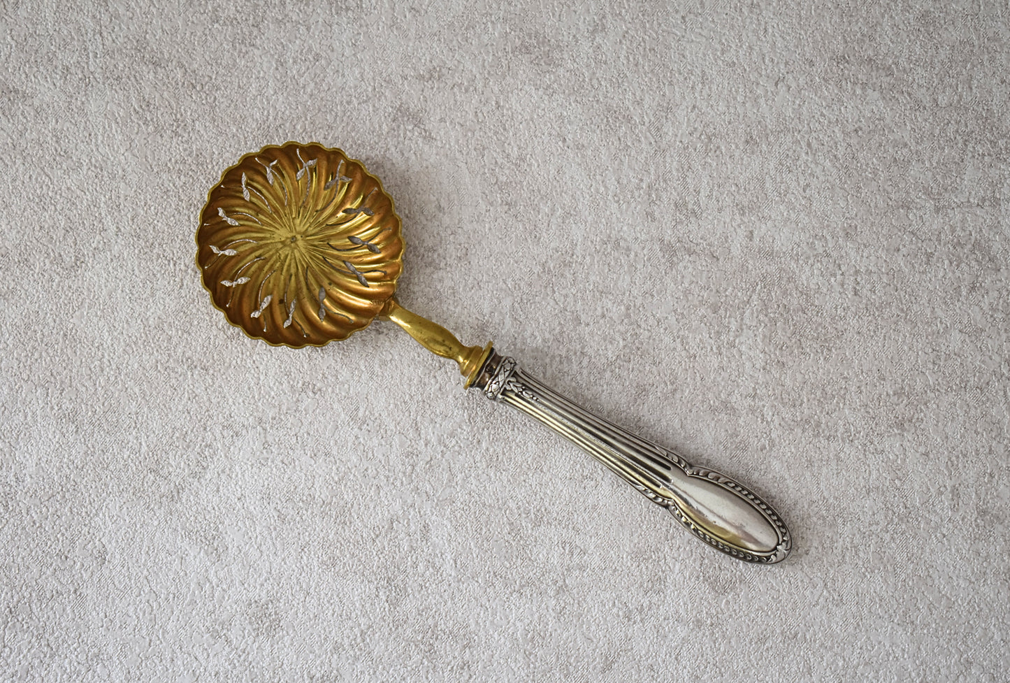 Elegant 19th Century Silver & Vermeil Sprinkler