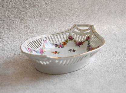 Vintage Bavarian Porcelain Fruit Baskets