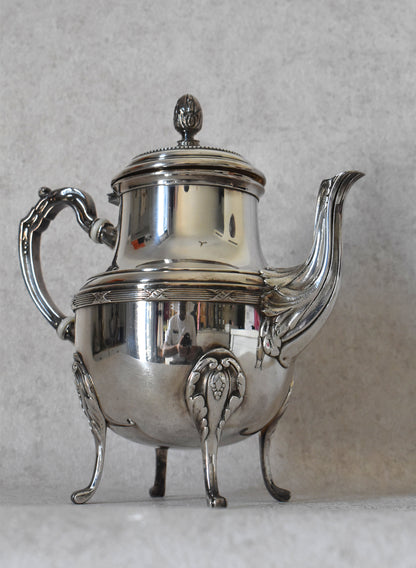 Reneka French Silver-Plated Teapot and Milk Jug Set
