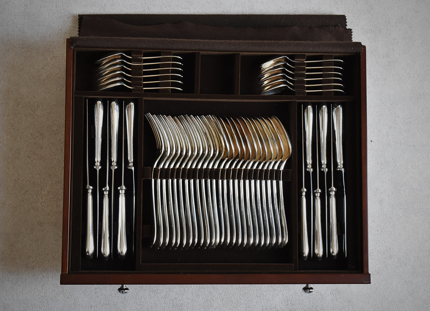 Christofle Spatours Silver-Plated Flatware Set of 12